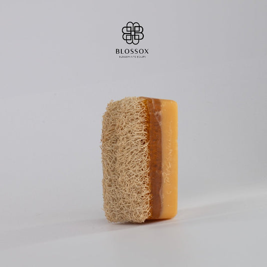 Biolea's Donkey Milk & Honey Soap with Natural Pumpkin Fiber - Blossox