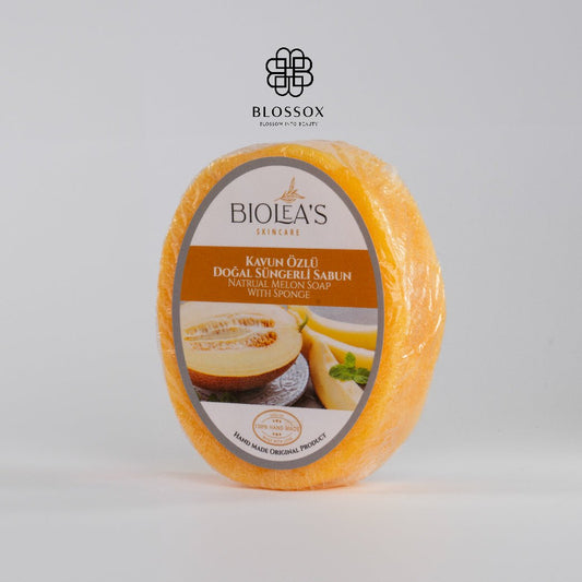 Biolea's Natural Melon Soap with Sponge - Blossox
